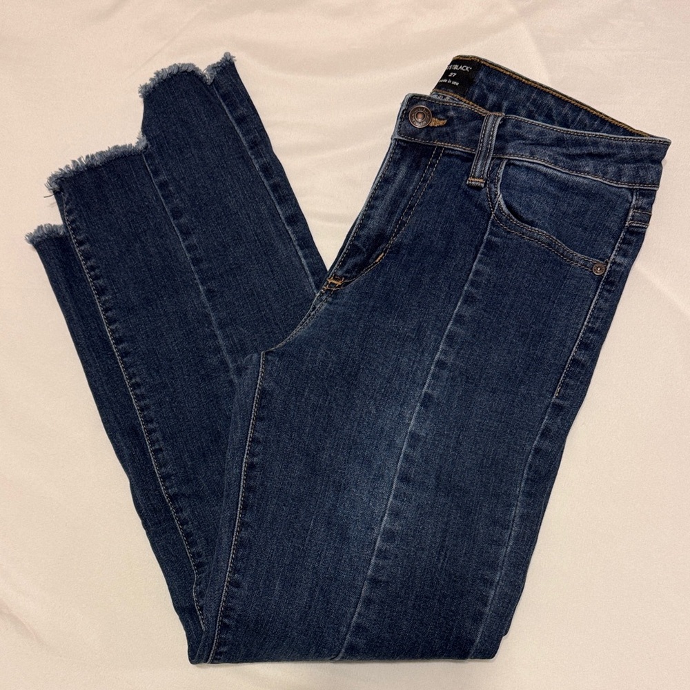 Just Black Dark Blue Ankle Jeans